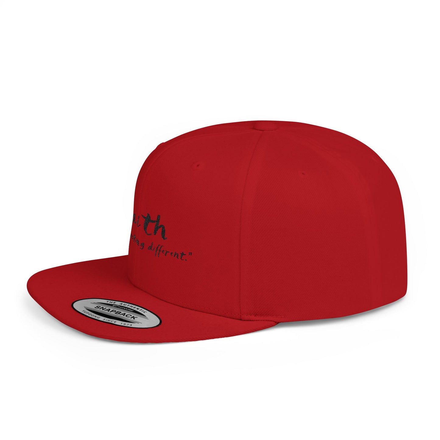 Cj's Faith Snapback Cap - Stylish Flat Bill Hat with Inspirational Quote