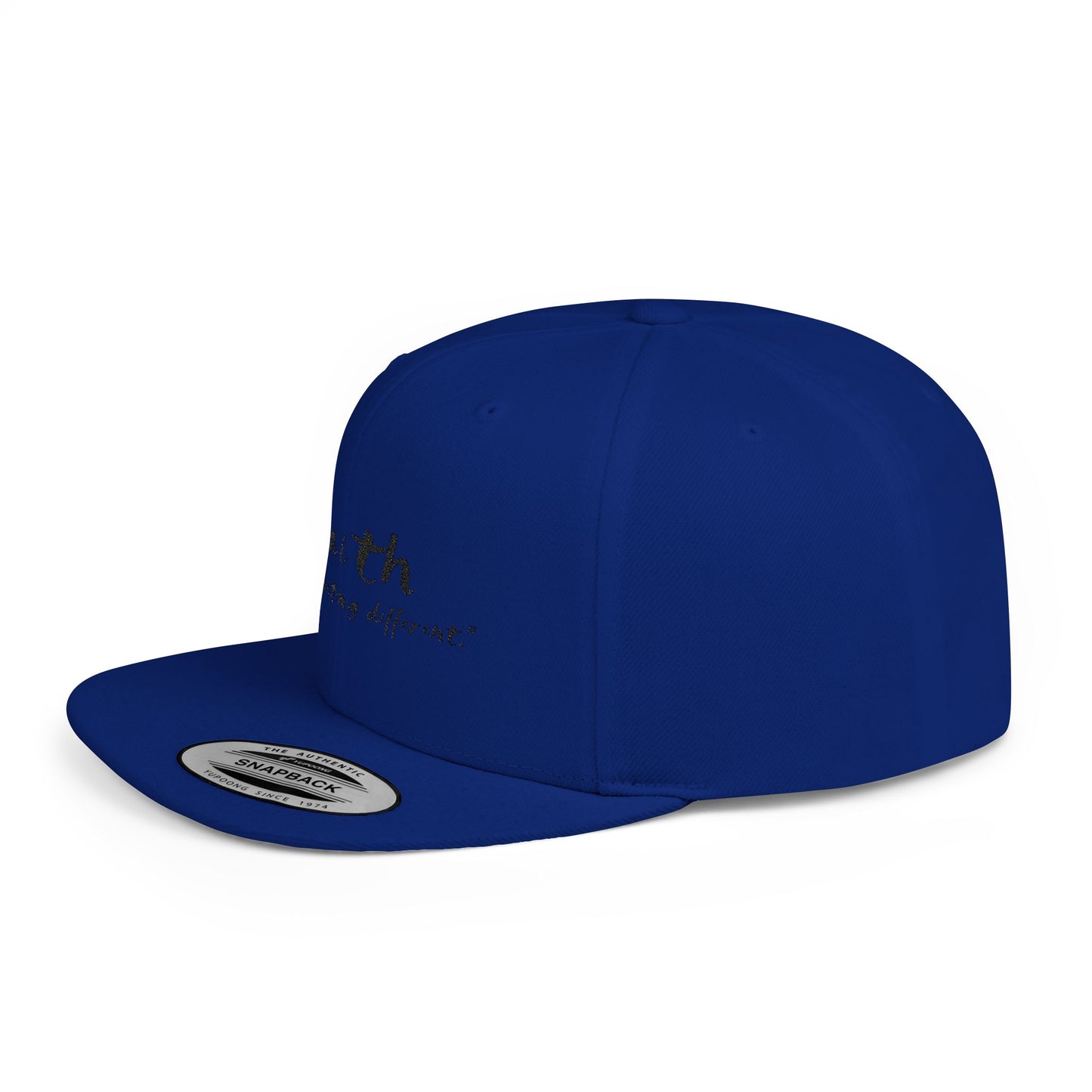 Cj's Faith Snapback Cap - Stylish Flat Bill Hat with Inspirational Quote